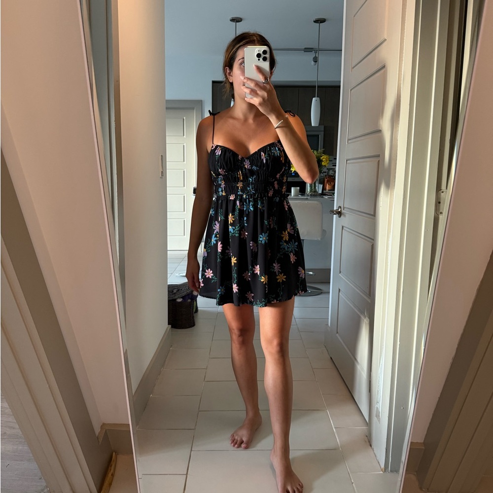 For Love & Lemons Black Sun Dress